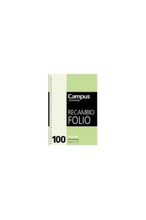 RECAMBIO ARCHIVADOR FOLIO 100H 4TALADROS 4X4 70GR Stock Limitado