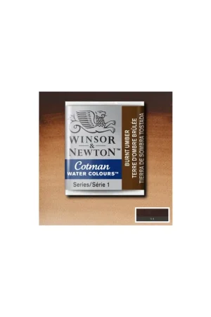 WINSOR & NEWTON ACUARELA COTMAN 1/2 GODET TIERRA DE SOMBRA TOSTADA Promoción