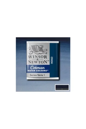 WINSOR & NEWTON ACUARELA COTMAN 1/2 GODET ÍNDIGO Hecho A Mano