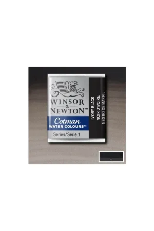 Gran Oferta WINSOR & NEWTON ACUARELA COTMAN 1/2 GODET NEGRO DE MARFIL