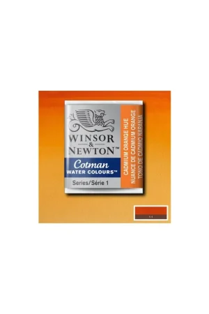 WINSOR & NEWTON ACUARELA COTMAN 1/2 GODET TONO AMARILLO CADMIO NARAN Precio Bajo