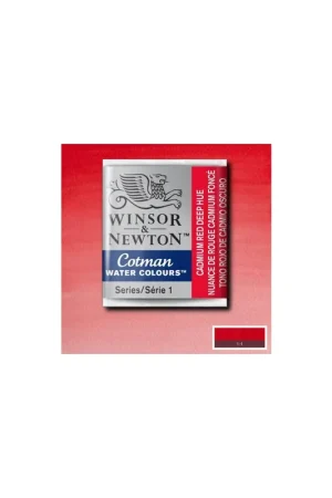 Devolución Gratuita WINSOR & NEWTON ACUARELA COTMAN 1/2 GODET TONO ROJO DE CADMIO OSCURO