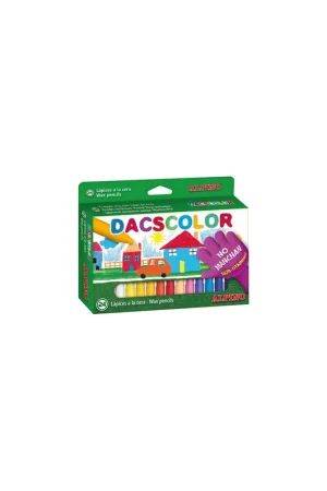CERAS DE COLORES DACSCOLOR DACS DC050295 ESTUCHE 24 Hecho A Mano