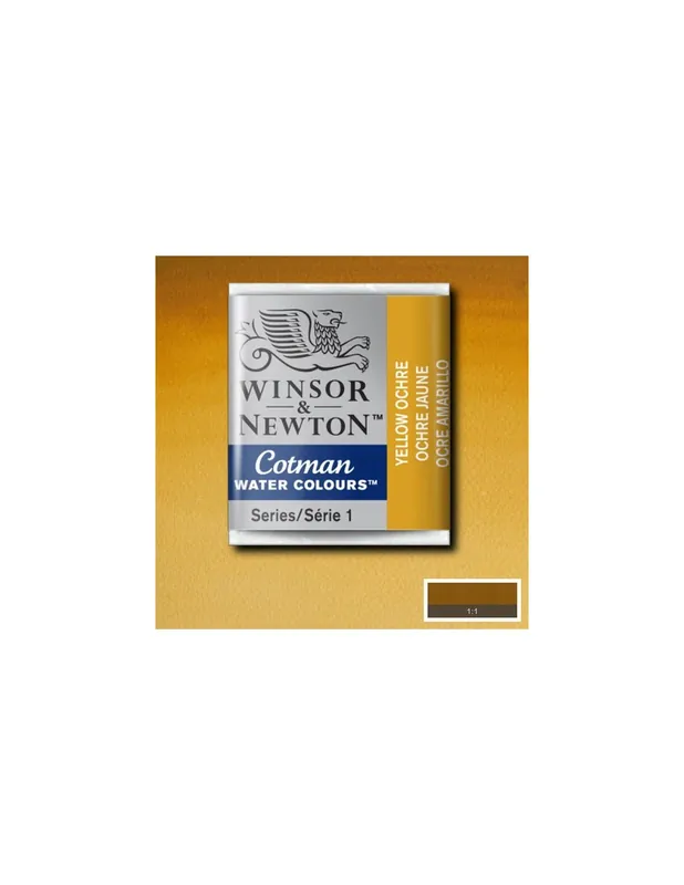 Garantía Incluida WINSOR & NEWTON ACUARELA COTMAN 1/2 GODET OCRE AMARILLO