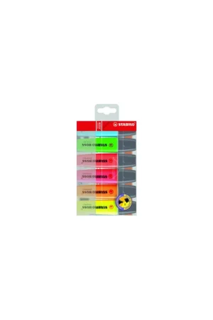 ESTUCHE 6 MARCADORES FLUORESCENTES BOSS TRAZO 2/5MM. SURTIDOS STABILO 70/6 Precio De Oferta