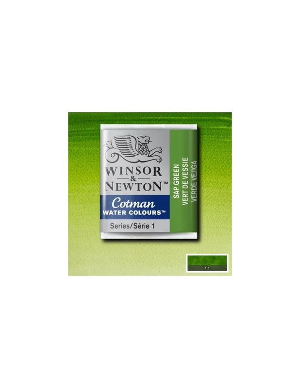 WINSOR & NEWTON ACUARELA COTMAN 1/2 GODET VERDE DE VEJIGA Liquidación