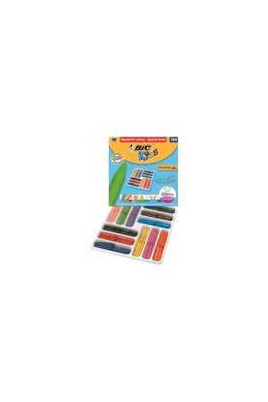 ESTUCHE 144 CERAS DE COLOR CON 12 COLORES DIFERENTES BIC 8878332 Original