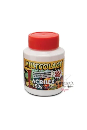 Exclusivo COLA PARA DECOUPAGE MULTCOLAGE ACRILEX 120GR