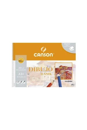Descuento BLOC DE DIBUJO A3+ CON RECUADRO GUARRO CANSON BASIK 150GR