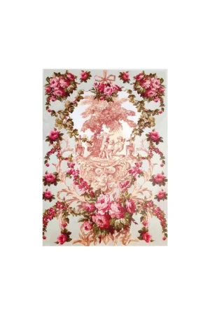 Hecho A Mano PAPEL DE ARROZ 35X50 GUIRNALDAS ANGEL FUENTE