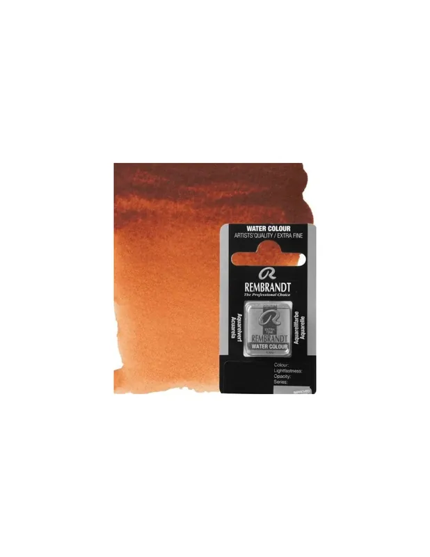 De Moda ACUARELA REMBRANDT MEDIA PASTILLA 411 TIERRA SIENA TOSTADA SERIE 1