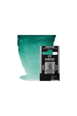 Precio Rebajado ACUARELA REMBRANDT  MEDIA PASTILLA 616 VERDE ESMERALDA SERIE 2