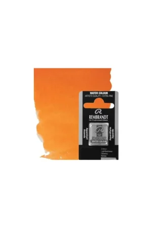 Precio De Fábrica ACUARELA REMBRANDT  MEDIA PASTILLA 211 ANARANJADO CADMIO SERIE 3