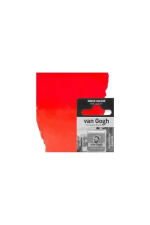 Oferta Limitada ACUARELA VAN GOGH MEDIA PASTILLA 370 ROJO PERMANENTE CLARO
