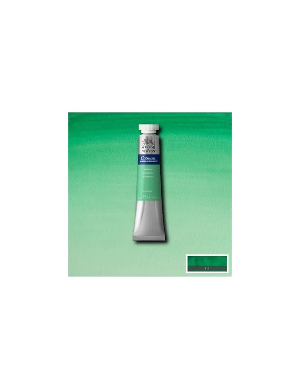 WINSOR & NEWTON ACUARELA COTMAN 21ML VERDE ESMERALDA FTALO Tendencia