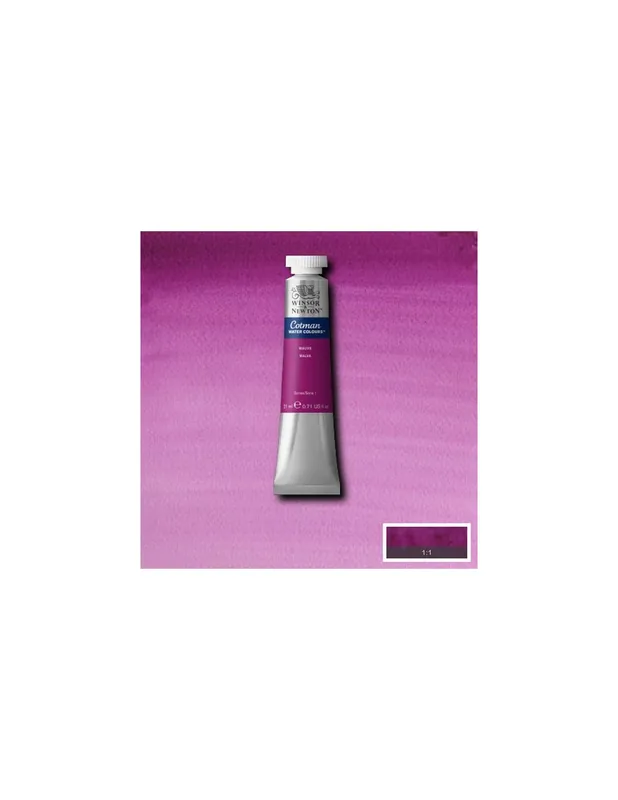 WINSOR & NEWTON ACUARELA COTMAN 21ML MALVA Envío Gratis