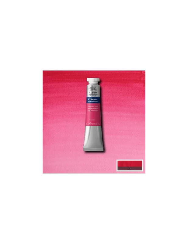 WINSOR & NEWTON ACUARELA COTMAN 21ML ROSA PERMANENTE Disponible Ahora