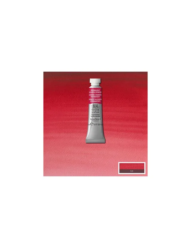Stock Limitado WINSOR & NEWTON TUBO 5ML CARMESÍ ALIZARINA PERMANENTE