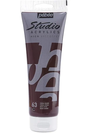 ACRÍLICO FINO STUDIO ACRYLICS 100 ML TIERRA ROJA Garantía Incluida