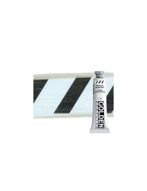 Auténtico ACRILICO ARTIST GOLDEN HB 59ML NARANJA INTERFERENCIA SERIE 7