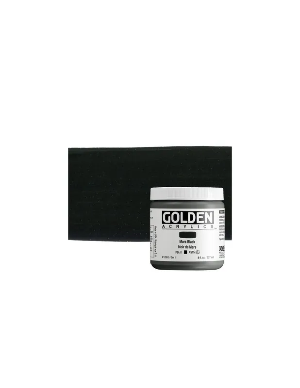 Mejor Calidad ACRILICO ARTIST GOLDEN HB 236ML NEGRO MARTE SERIE 1