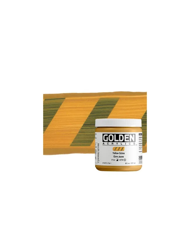 ACRILICO ARTIST GOLDEN HB 236ML AMARILLO OCRE SERIE1 Marca Reconocida