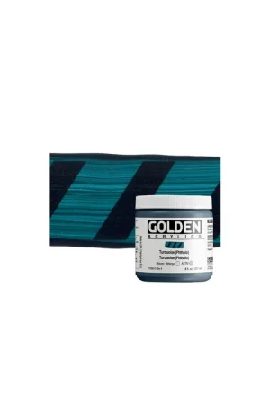 Económico ACRILICO ARTIST GOLDEN HB 236ML TURQUESA FTALO SERIE 4