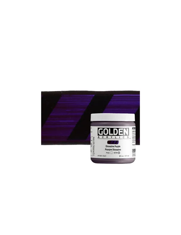 Nuevo Modelo ACRILICO ARTIST GOLDEN HB 236ML PURPURA DIOXACINA SERIE 6