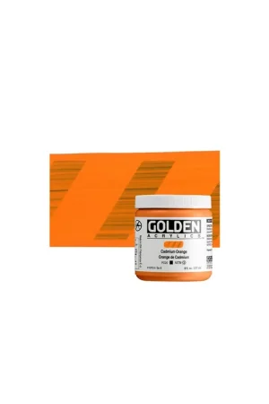 ACRILICO ARTIST GOLDEN HB 236ML NARANJA CADMIO SERIE 8 Original