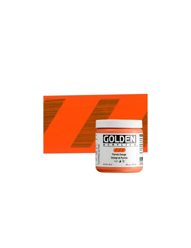 Precio Bajo ACRILICO ARTIST GOLDEN HB 236ML NARANJA PYRROLE SERIE 8