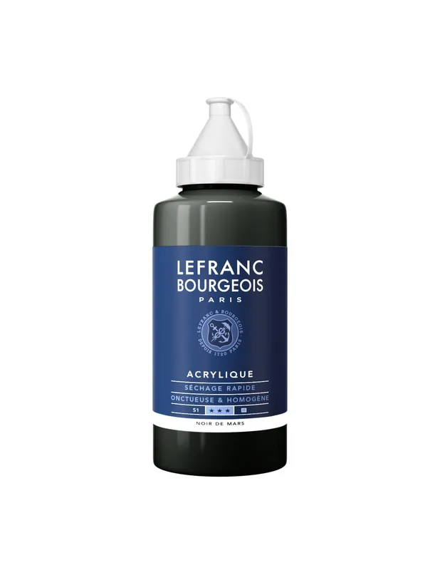 LEFRAN BOURGEOIS ACRILICO FINE 750ML NEGRO DE MARTE Precio De Fábrica