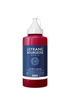 Última Versión LEFRAN BOURGEOIS ACRILICO FINE 750ML ROJO CARMÍN