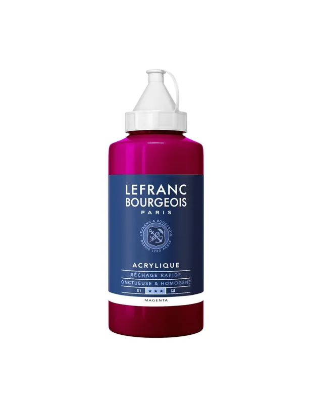 LEFRAN BOURGEOIS ACRILICO FINE 750ML VIOLETA ROJO De Moda