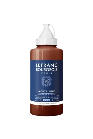 LEFRAN BOURGEOIS ACRILICO FINE 750ML TIERRA DE SIENA TOSTADA Envío Inmediato