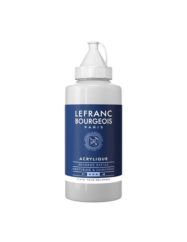 LEFRAN BOURGEOIS ACRILICO FINE 750ML BLANCO PARA MEZCLA Precio Reducido