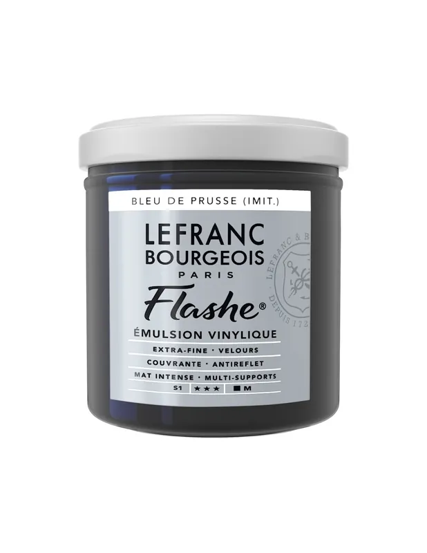Entrega Rápida LEFRANC BOURGEOIS ACRILICO FLASHE 125ML Azul de prusia