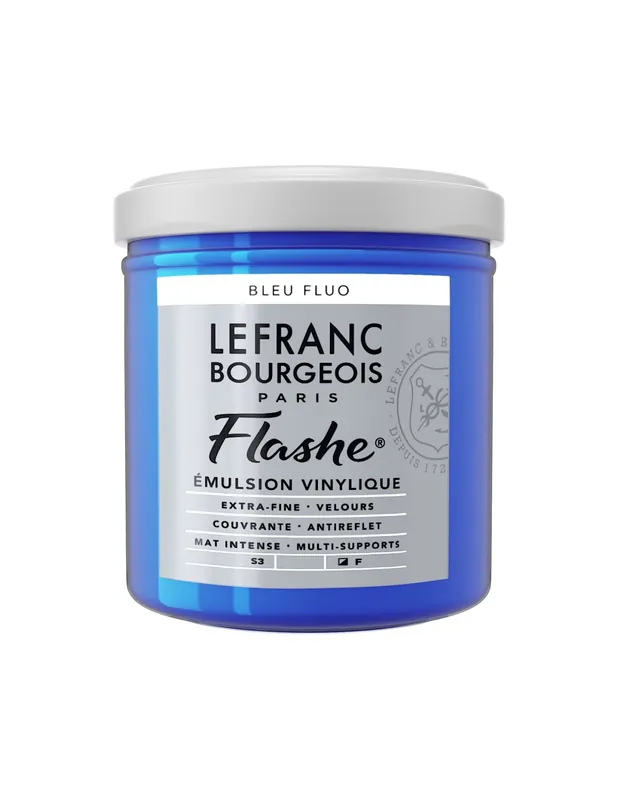LEFRANC BOURGEOIS ACRILICO FLASHE 125ML Azul claro fluorescente Precio De Fábrica