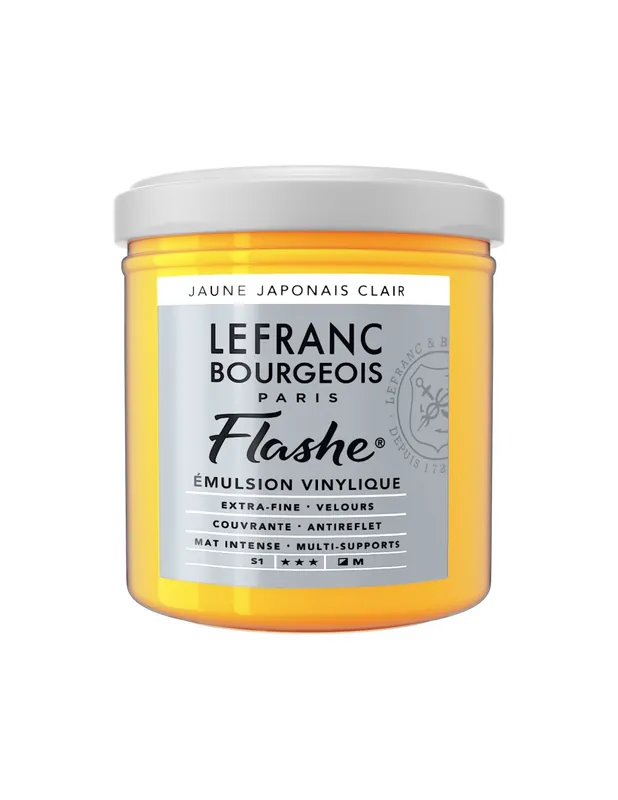 Exclusivo LEFRANC BOURGEOIS ACRILICO FLASHE 125ML Amarillo japonés claro