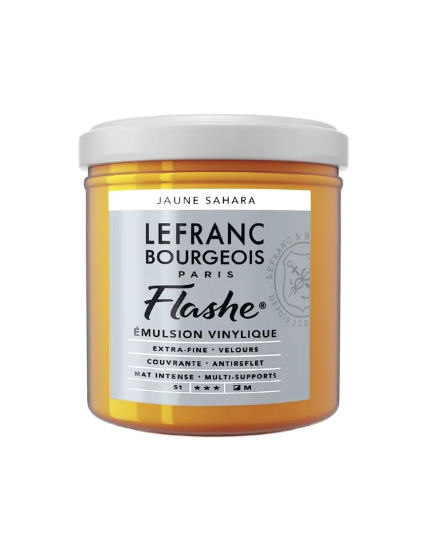 LEFRANC BOURGEOIS ACRILICO FLASHE 125ML Amarillo Sahara Edición Limitada