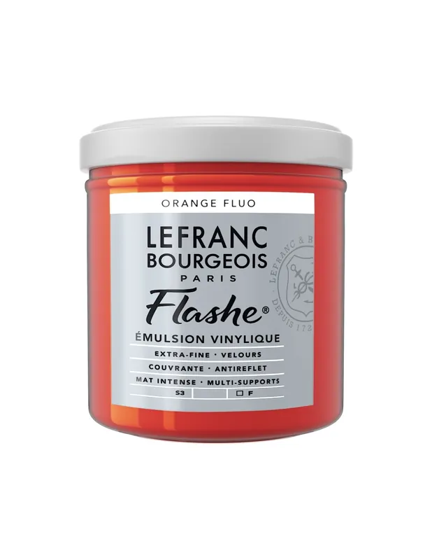 Precio Rebajado LEFRANC BOURGEOIS ACRILICO FLASHE 125ML Naranja claro fluorescente