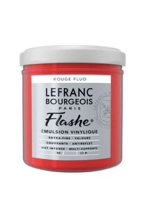 LEFRANC BOURGEOIS ACRILICO FLASHE 125ML Rojo granate fluorescente Exclusivo