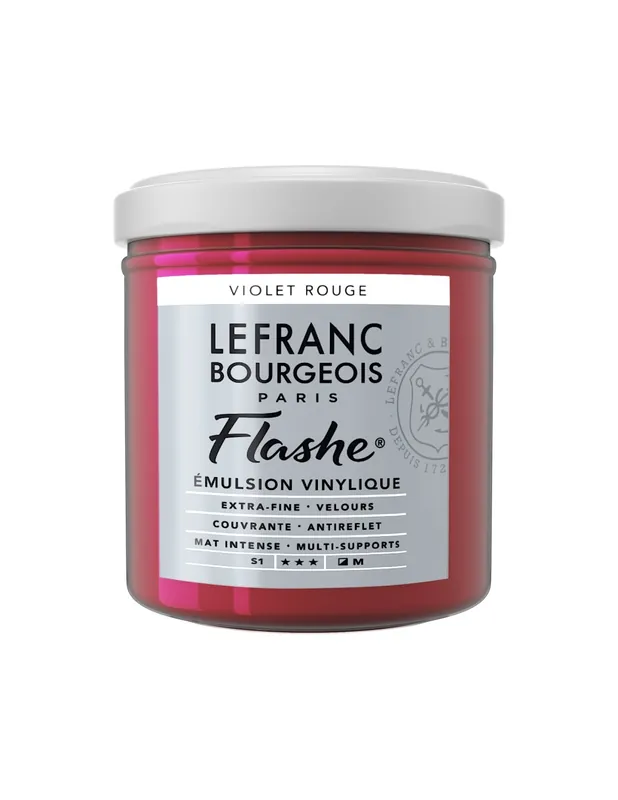 Promoción Exclusiva LEFRANC BOURGEOIS ACRILICO FLASHE 125ML Violeta rojo