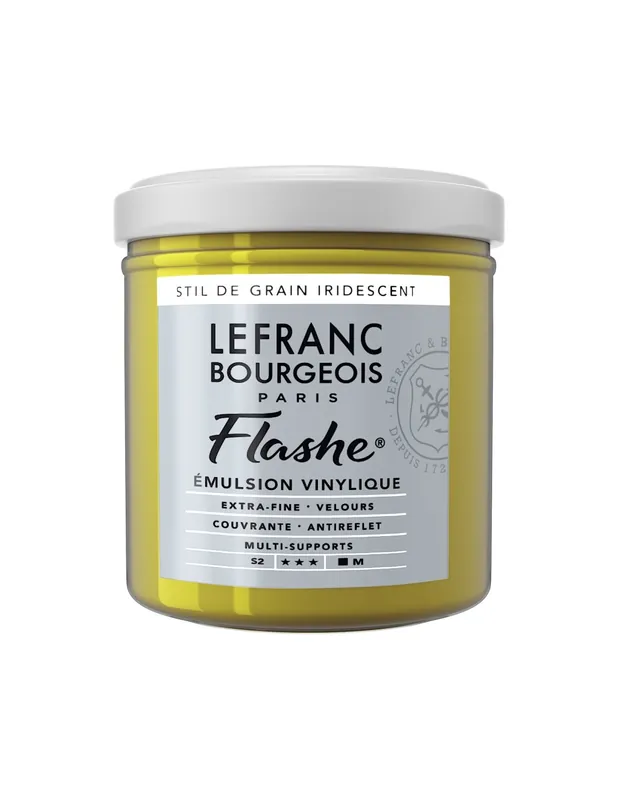 LEFRANC BOURGEOIS ACRILICO FLASHE 125ML Verde Stil de Grain iridiscente Exclusivo