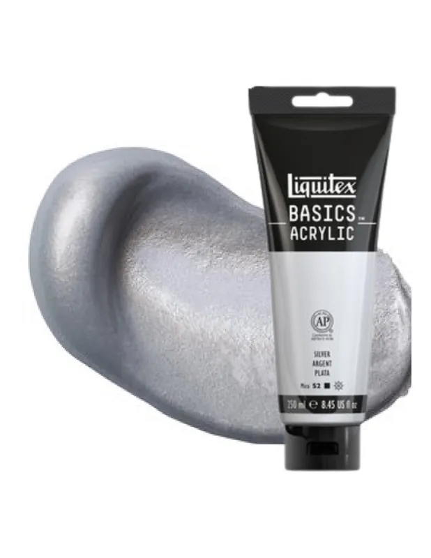 LIQUITEX ACRILICO BASICS 250ML PLATA Promoción Exclusiva