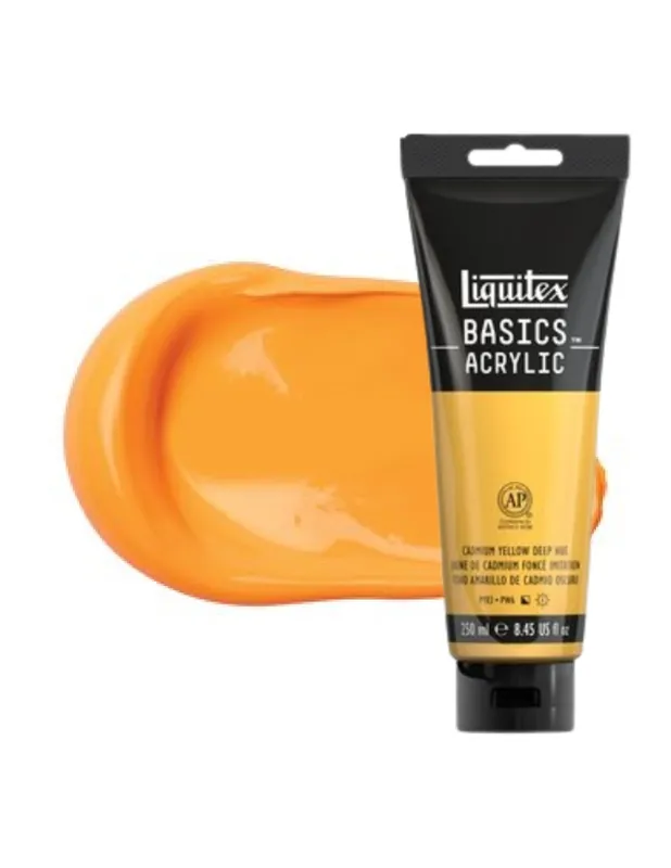 LIQUITEX ACRILICO BASICS 250ML T. AMARILLO DE CADMIO OSCURO Envío Gratis