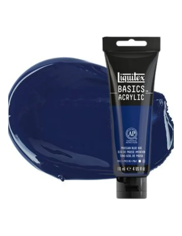 LIQUITEX ACRILICO BASICS 118ML TONO AZUL DE PRUSIA Garantía De Devolución De Dinero