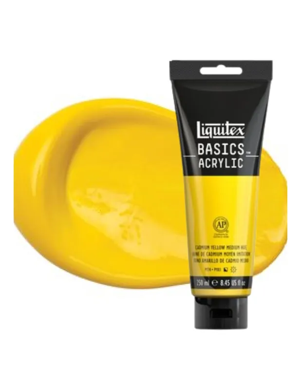 LIQUITEX ACRILICO BASICS 22ML TONO AMARILLO DE CADMIO MEDIO Económico