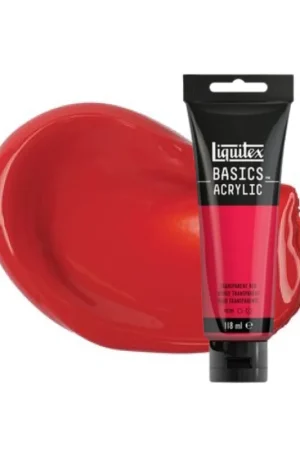 Última Oportunidad LIQUITEX ACRILICO BASICS 22ML ROJO TRANSPARENTE