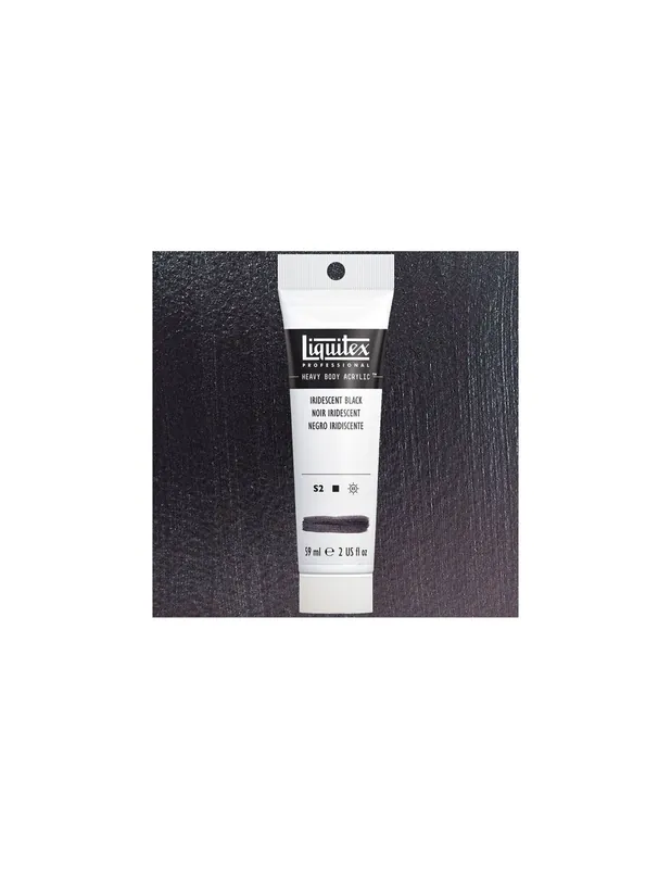 LIQUITEX ACRILICO HEAVY BODY 59ML NEGRO IRIDISCENTE Nueva Colección