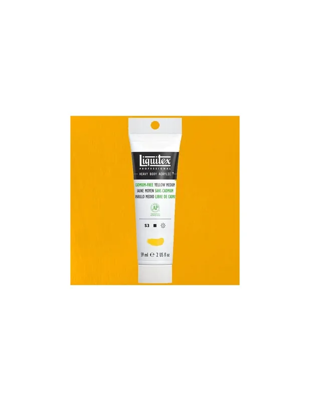 LIQUITEX ACRILICO HEAVY BODY 59ML Amarillo Medio Libre de Cadmio Oferta